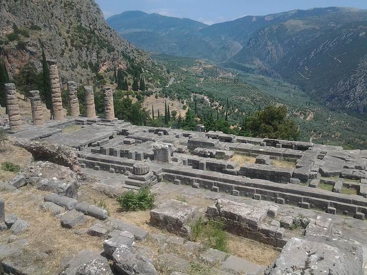 Restos del templo de Apolo.