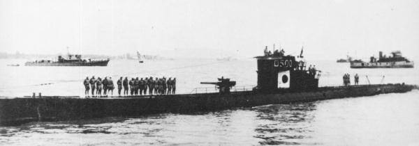 IJN Ro-500 (ex U-511), en 1943.