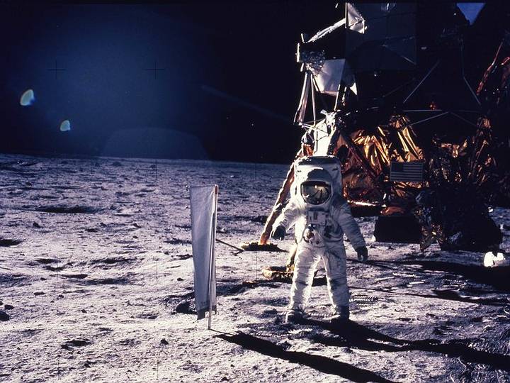 Buzz Aldrin en la Luna, 1969.