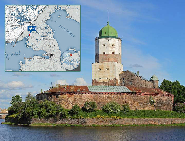 Las excavaciones en el castillo de Vyborg (foto) son parte de una renovación financiada recientemente.