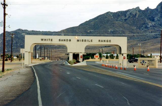 White Sands Missile Range.