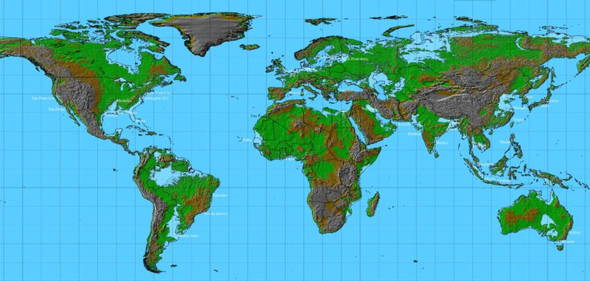 world-map-sea-level-rise