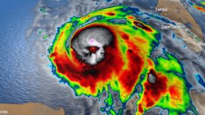 Misteriosa imagen del huracán Michael, anticipo el caos que estaba por venir.